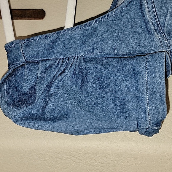 Blashe Short Sleeve Denim fitted top size L - Picture 4 of 16